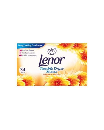 Lenor Tumble Dryer Sheets Summer 34's