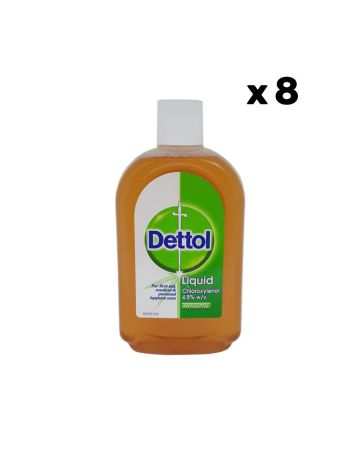 Dettol Antiseptic Liquid Original 500ml Pack Of 8